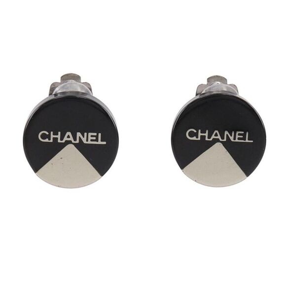 Pre Loved chanel Women Black Earrings - Picture 1 of 6
